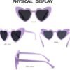 Heart Sunglasses for Kids Toddler Girls
