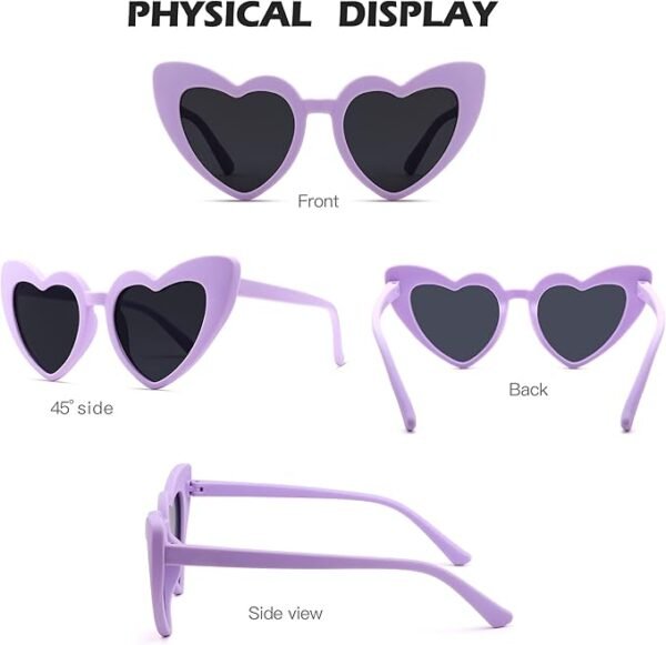Heart Sunglasses for Kids Toddler Girls