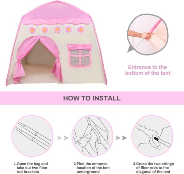 Play tent flower castle