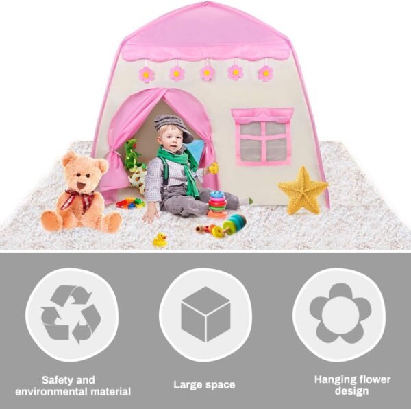 Play tent flower castle