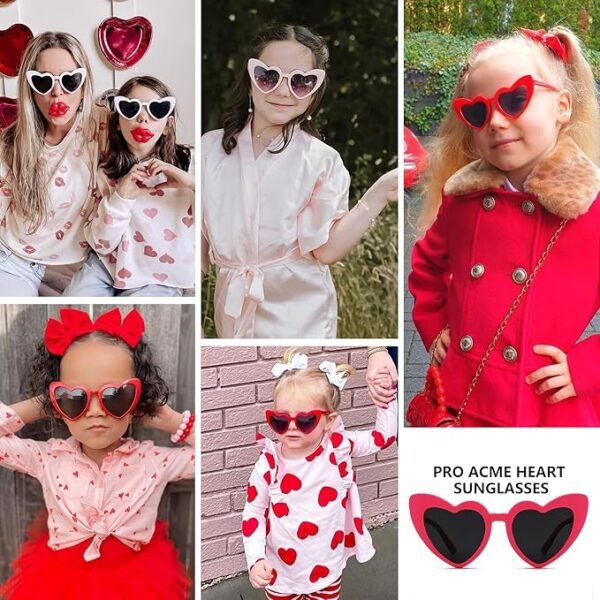 Heart Sunglasses for Kids Toddler Girls