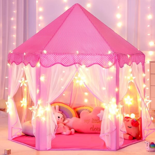 |Princess Castle Tent for Girls Fairy Play Tents