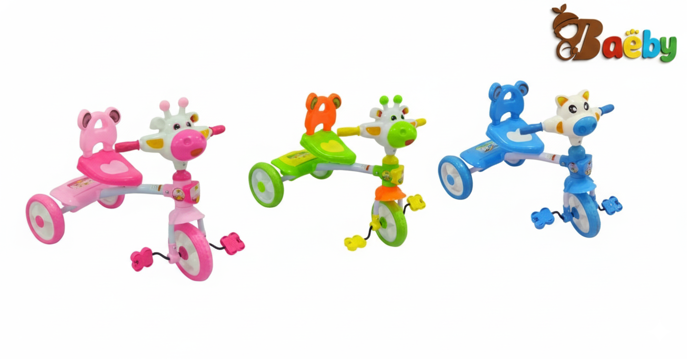 Children Play Cow Tricycle