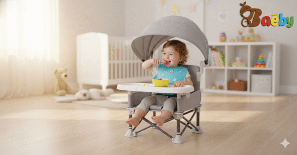 Generated Image November 09, 2025 - 7_09PM Folding Baby Dining Chair