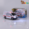 Ambulance Vehicle With Flashing Light And Sound