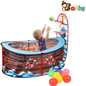 Foldable Kids Pirate Ship Shape Tent