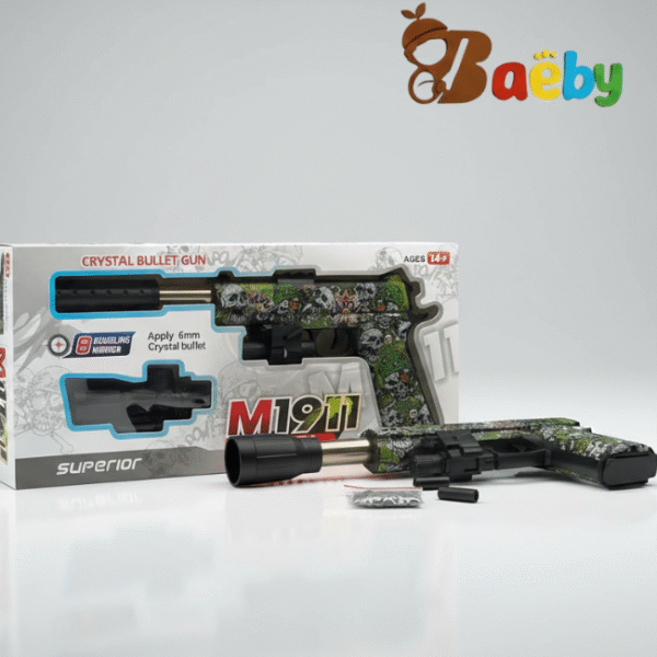 Untitled design (36) M1911 Crystal Bullet Gun – Toy Gel Blaster