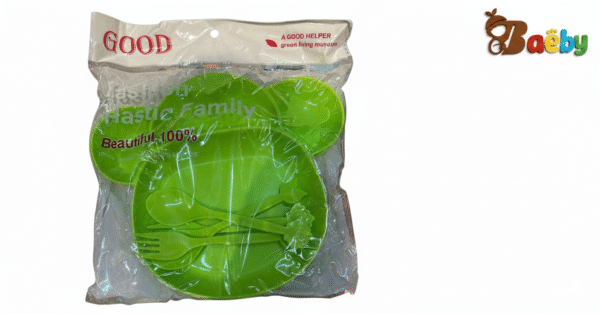 Generated Image December 09, 2025 - 7_46PM Children's Mickey 6 Pieces Plates And Cutlery Set