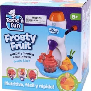 Taste'n Fun Fruit Crusher – Fruit Sorbet Maker Toy – Suitable for All Ages – Includes 1 Machine, 3 Cups, 3 Spoons, and 1 Instruction Manual