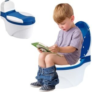 61VNTnylUDL._AC_SX569_ Baby potty 8855 | Baby Potty Training Toilet Seat with Toilet Paper Storage, Soft Cushion Pad and Removable Urinal Pot, Portable and Comfortable for Toddlers, Gift for Boys and Girls 18+ Months