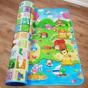 Double Sided Water Proof Baby Mat Carpet Baby Crawl Play Mat Kids Infant Crawling Play Mat Carpet Baby Gym Water Resistant Baby Play & Crawl Mat for Baby Kids