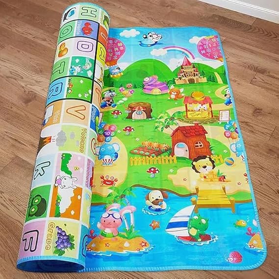 Double Sided Water Proof Baby Mat Carpet Baby Crawl Play Mat Kids Infant Crawling Play Mat Carpet Baby Gym Water Resistant Baby Play & Crawl Mat for Baby Kids