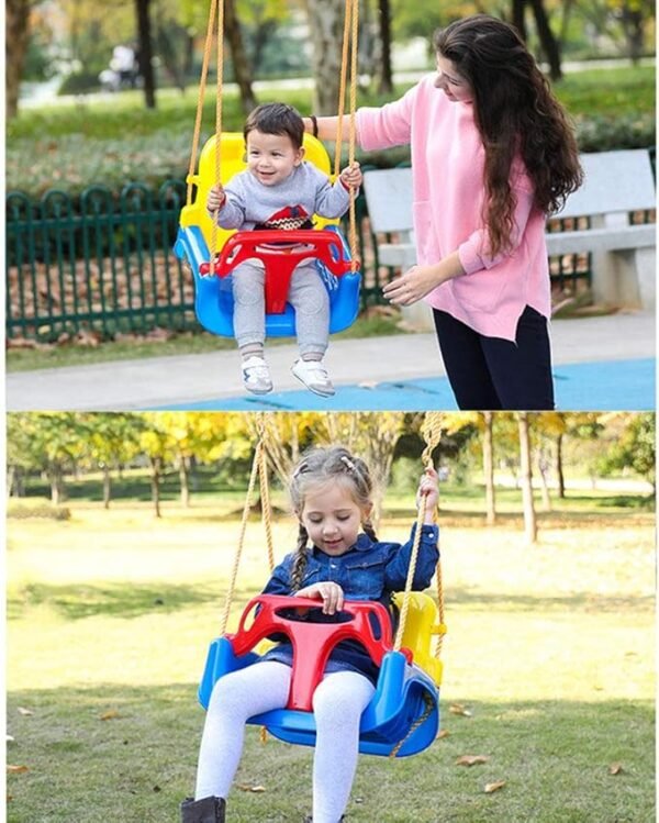 71DtPbxdMGL._AC_SX679_ Baby Swing Seat, Baby Swing Outdoor, 3-in-1 Infants Baby Toddler Children Teens Plastic Safety Swing Seat, with Safety Baby Seat for Baby/Chirldren's