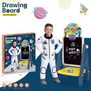 Easel for Kids Art Easel for Toddler Easel, Double-Sided Large Magnetic Board Kids Chalkboard Easel Drawing White Board for Kids Magnetic Letters & Numbers