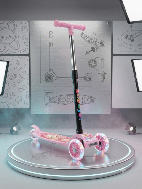 Gemini_Generated_Image_47009k47009k4700 Beauenty Folding 3 Wheel Scooter for Kids,Toddler Scooter with LED Light Up Wheels, Adjustable Height & Best Gifts for Kids |SCOOTER - NORMAL