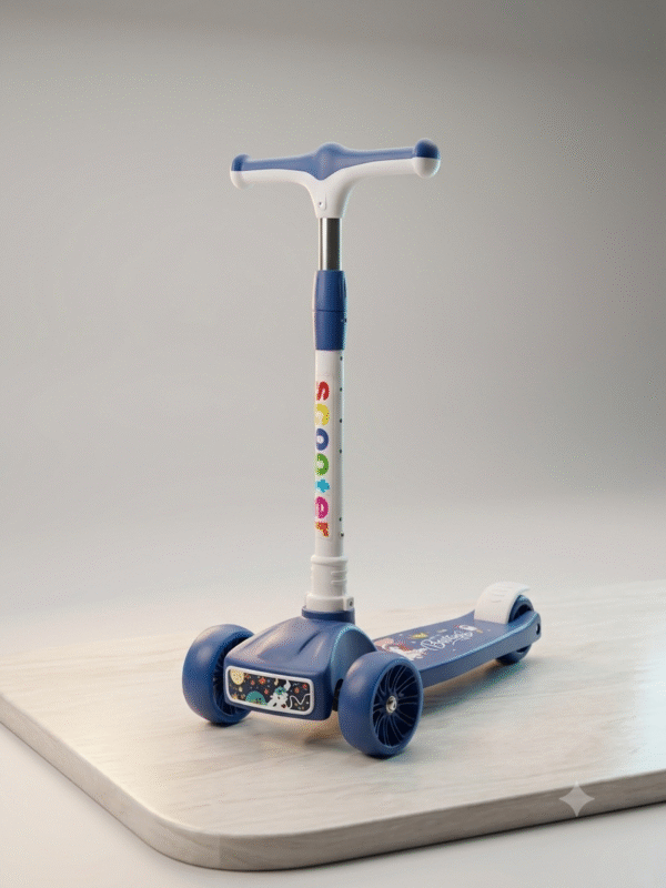 Gemini_Generated_Image_yh468myh468myh46 Kick Scooters for Kids, Adjustable Height Foldable Scooter, PU LED Wheels,3 Wheel Scooter for Kids for Girls & Boys Outdoor Learn, Scooter Features Everything You