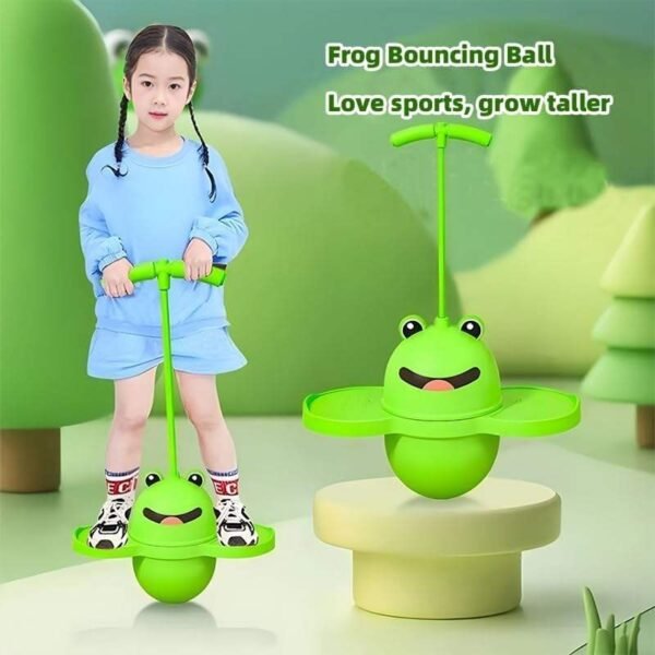 Pogo with Handle and Strong Jumping Ball with Ball Pump for Ages 6 up Boys Girls